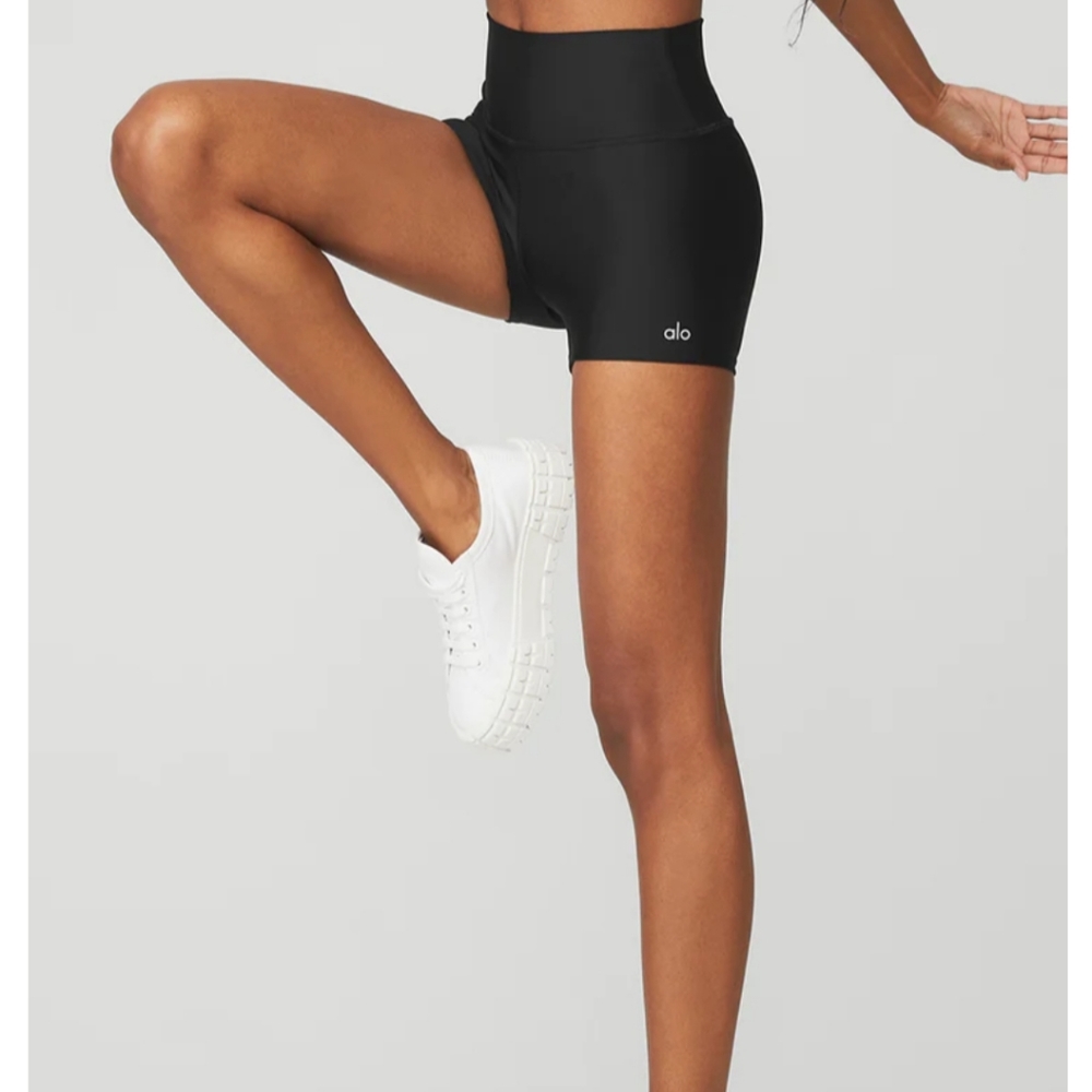 Alo Yoga Gray 3" High-Waist Airlift Short